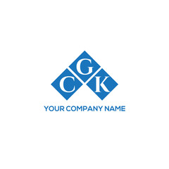 GCK letter logo design on white background. GCK creative initials letter logo concept. GCK letter design.
