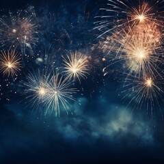Silvester, fireworks, new year, festive pyrotechnics, new years eve, party, sparkling firewirks, generative ai