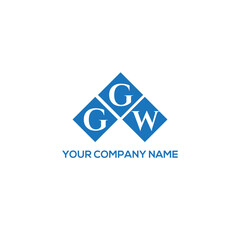 GGW letter logo design on white background. GGW creative initials letter logo concept. GGW letter design.
