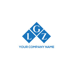 GLZ letter logo design on white background. GLZ creative initials letter logo concept. GLZ letter design.
