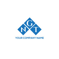 Fototapeta premium GNT letter logo design on white background. GNT creative initials letter logo concept. GNT letter design. 