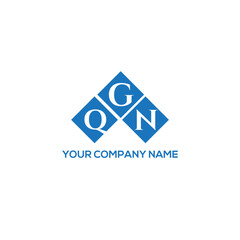 Fototapeta premium GQN letter logo design on white background. GQN creative initials letter logo concept. GQN letter design. 