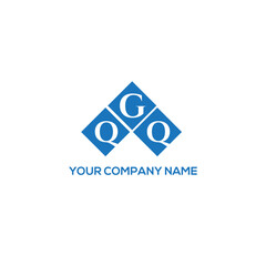 GQQ letter logo design on white background. GQQ creative initials letter logo concept. GQQ letter design.
