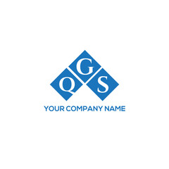 GQS letter logo design on white background. GQS creative initials letter logo concept. GQS letter design.
