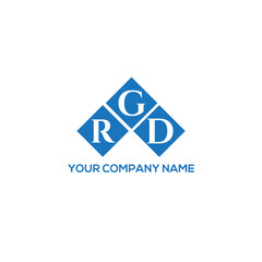 Fototapeta premium GRD letter logo design on white background. GRD creative initials letter logo concept. GRD letter design. 