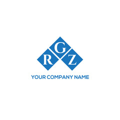GRZ letter logo design on white background. GRZ creative initials letter logo concept. GRZ letter design.
