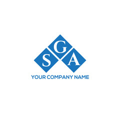GSA letter logo design on white background. GSA creative initials letter logo concept. GSA letter design.

