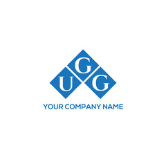GUG letter logo design on white background. GUG creative initials letter logo concept. GUG letter design.
