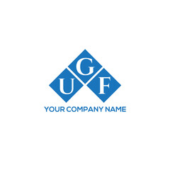 GUF letter logo design on white background. GUF creative initials letter logo concept. GUF letter design.

