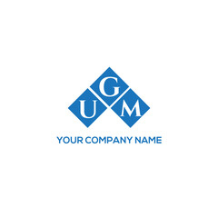 GUM letter logo design on white background. GUM creative initials letter logo concept. GUM letter design.
