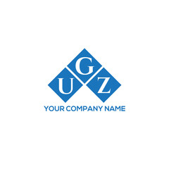 GUZ letter logo design on white background. GUZ creative initials letter logo concept. GUZ letter design.
