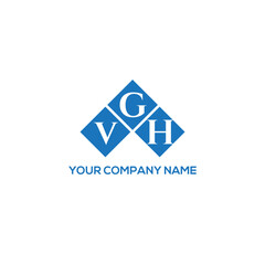 Fototapeta premium GVH letter logo design on white background. GVH creative initials letter logo concept. GVH letter design. 