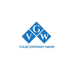 Fototapeta premium GVW letter logo design on white background. GVW creative initials letter logo concept. GVW letter design. 