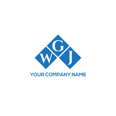 GWJ letter logo design on white background. GWJ creative initials letter logo concept. GWJ letter design.
