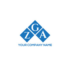 GZA letter logo design on white background. GZA creative initials letter logo concept. GZA letter design.
