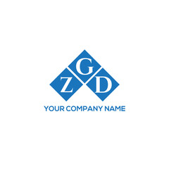 GZD letter logo design on white background. GZD creative initials letter logo concept. GZD letter design.
