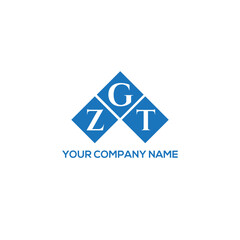 Fototapeta premium GZT letter logo design on white background. GZT creative initials letter logo concept. GZT letter design. 