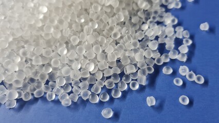 Soft PVC compounds on the blue background