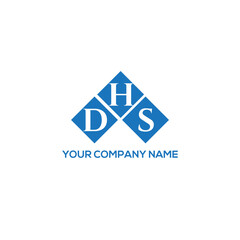 Fototapeta premium HDS letter logo design on white background. HDS creative initials letter logo concept. HDS letter design. 