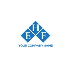 HEF letter logo design on white background. HEF creative initials letter logo concept. HEF letter design.
