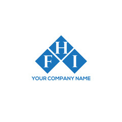 HFI letter logo design on white background. HFI creative initials letter logo concept. HFI letter design.
