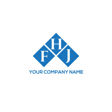 HFJ letter logo design on white background. HFJ creative initials letter logo concept. HFJ letter design.
