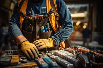 An image of construction worker in uniform