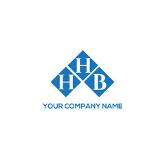HHB letter logo design on white background. HHB creative initials letter logo concept. HHB letter design.
