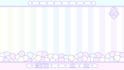 パステルファンシーなカプセルクレーンゲーム壁紙⭐︎