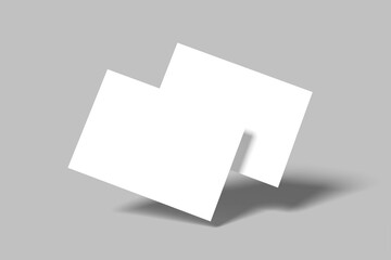 A6 Postcard Blank Mockup