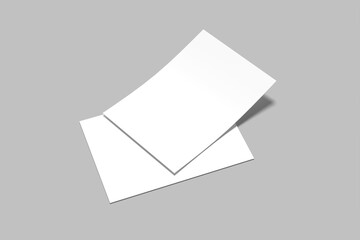 A6 Postcard Blank Mockup