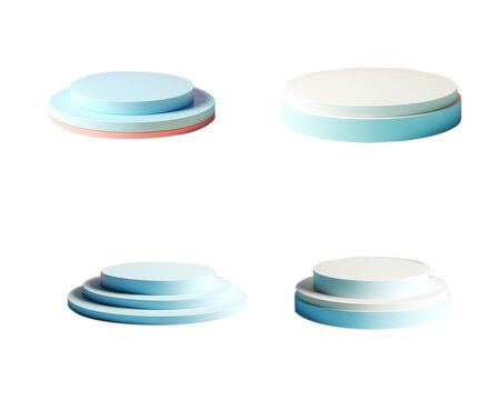 3D realistic podium in PNG format. This high-quality image features a sleek and modern design, perfect for showcasing your products in a sophisticated manner.