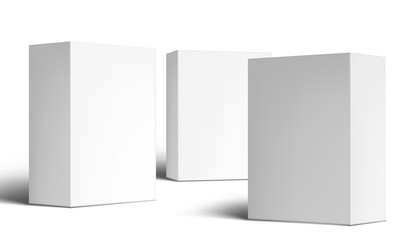 Various Angle 3D Blank Package Box Set
