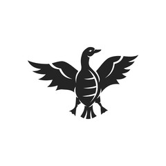 Goose logo template Isolated. Brand Identity. Icon Abstract Vector graphic