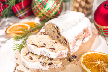 Homemade Christmas stollen