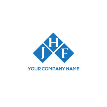 HJF letter logo design on white background. HJF creative initials letter logo concept. HJF letter design.

