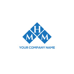 HMM letter logo design on white background. HMM creative initials letter logo concept. HMM letter design.
