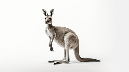 Kangaroo Illustration on White Background