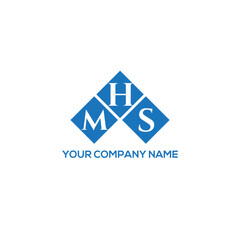 Fototapeta premium HMS letter logo design on white background. HMS creative initials letter logo concept. HMS letter design. 