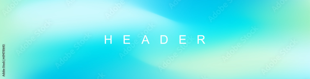 Aufkleber Abstract pastel gradient header background. Innovation header background design for cover. Landing page concept for your graphic design