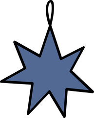 Christmas element. Holiday decoration. Christmas tree ball. Winter decoration