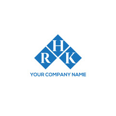 HRK letter logo design on white background. HRK creative initials letter logo concept. HRK letter design.
