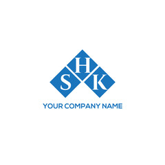 Fototapeta premium HSK letter logo design on white background. HSK creative initials letter logo concept. HSK letter design. 