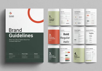 Brand Guidelines Template Design Layout