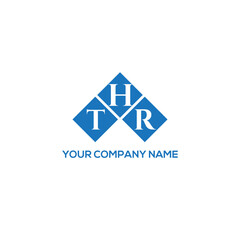 HTR letter logo design on white background. HTR creative initials letter logo concept. HTR letter design.
