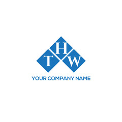 HTW letter logo design on white background. HTW creative initials letter logo concept. HTW letter design.
