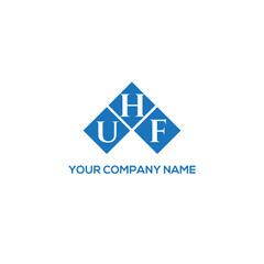 HUF letter logo design on white background. HUF creative initials letter logo concept. HUF letter design.
