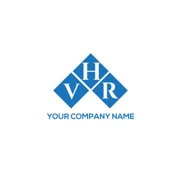 HVR letter logo design on white background. HVR creative initials letter logo concept. HVR letter design.
