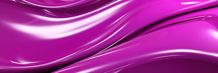 Glossy fuchsia metal fluid glossy chrome mirror water effect background backdrop texture