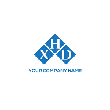 HXD letter logo design on white background. HXD creative initials letter logo concept. HXD letter design.
